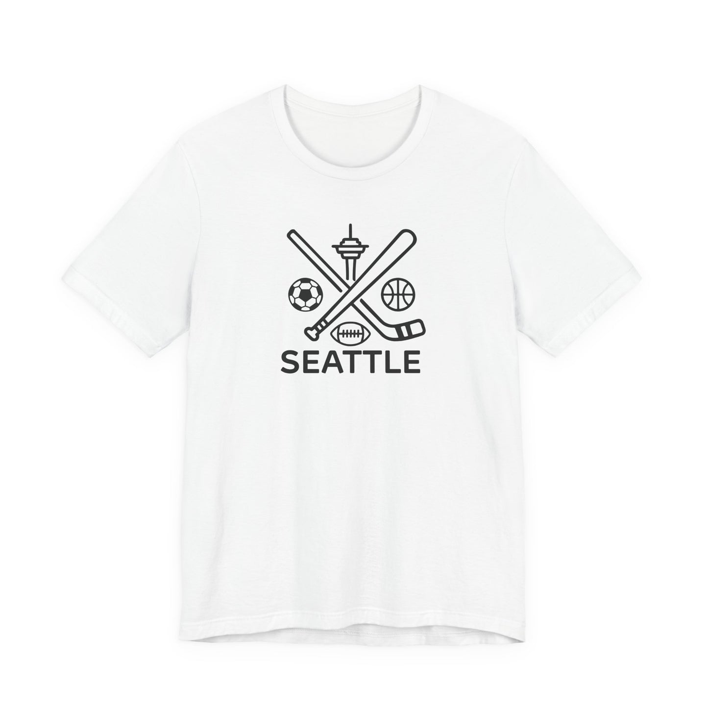 Seattle Sports Unisex Tee, Sports Lover T-Shirt, Seattle Fan Shirt, Athletic Tee, Seattle Washington Tee