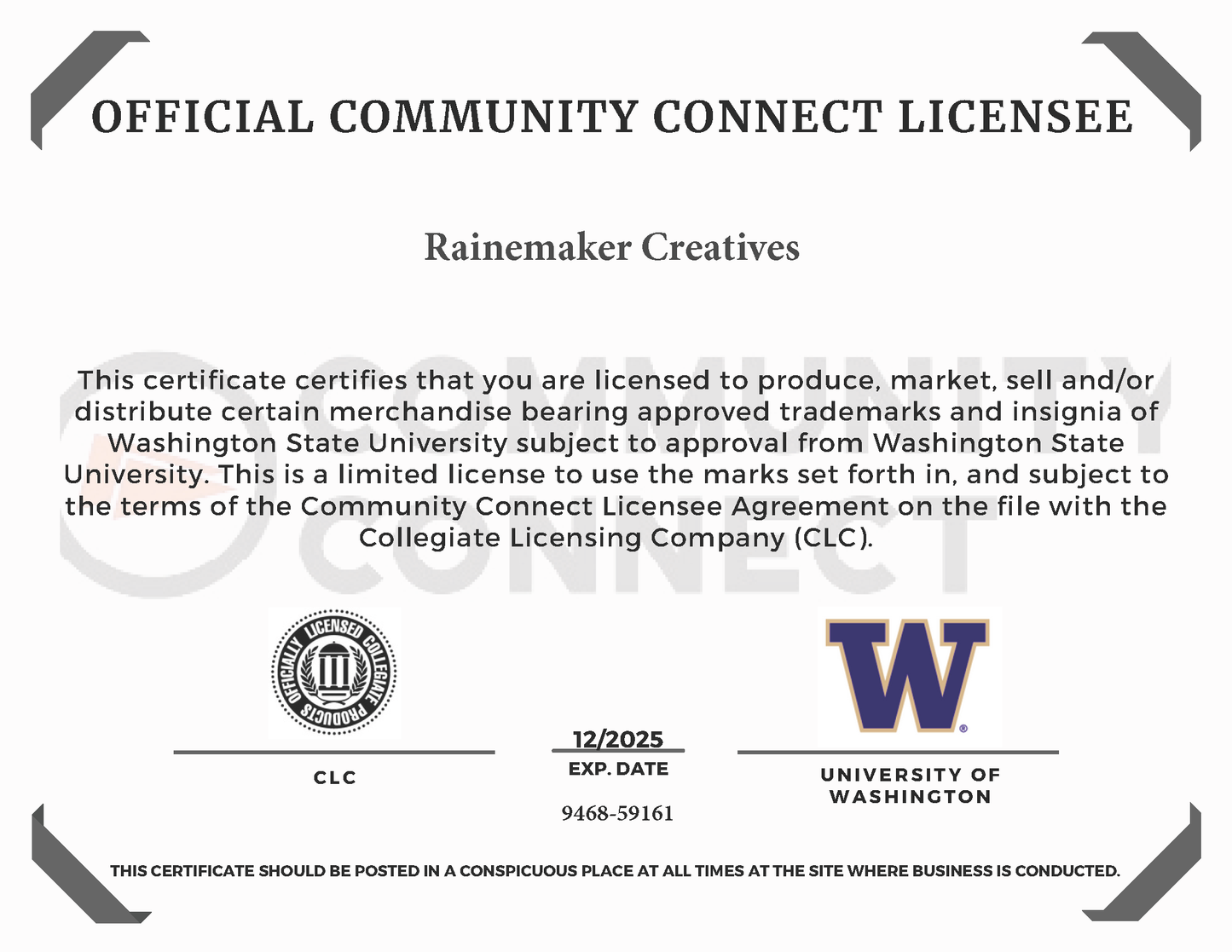 Husky Stadium University of Washington 12" Diameter Clock – Handcrafted in Washington