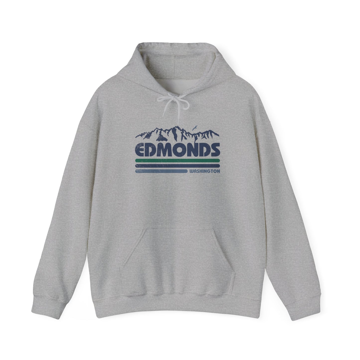 Edmonds Mountain Graphic Hoodie - Cozy Unisex Sweatshirt for Outdoor Lovers