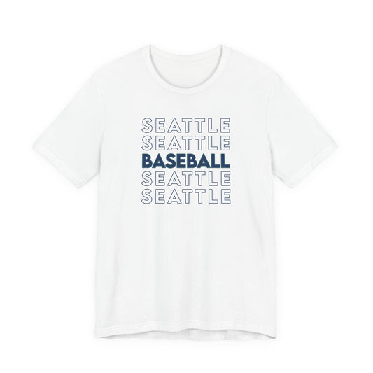 Seattle Baseball PNW Unisex Tee, Short Sleeve Shirt for Men and Women, Sports Fan Gift, Pacific Northwest Apparel, Baseball Team Shirt,
