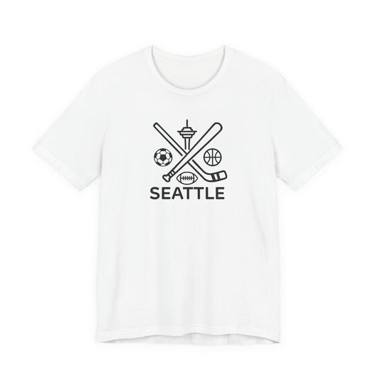 Seattle Sports Unisex Tee, Sports Lover T-Shirt, Seattle Fan Shirt, Athletic Tee, Seattle Washington Tee