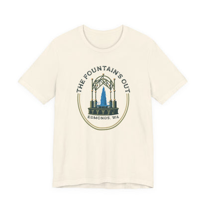 Edmonds Fountains Unisex Tee | Vintage Style Graphic Shirt, Casual Wear, Nature Lover Gift, Travel Souvenir, Summer Fashion