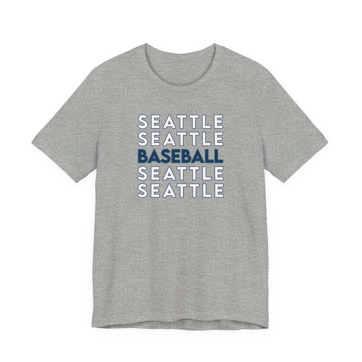 Seattle Baseball PNW Unisex Tee, Short Sleeve Shirt for Men and Women, Sports Fan Gift, Pacific Northwest Apparel, Baseball Team Shirt,