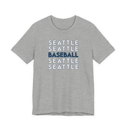 Seattle Baseball PNW Unisex Tee, Short Sleeve Shirt for Men and Women, Sports Fan Gift, Pacific Northwest Apparel, Baseball Team Shirt,