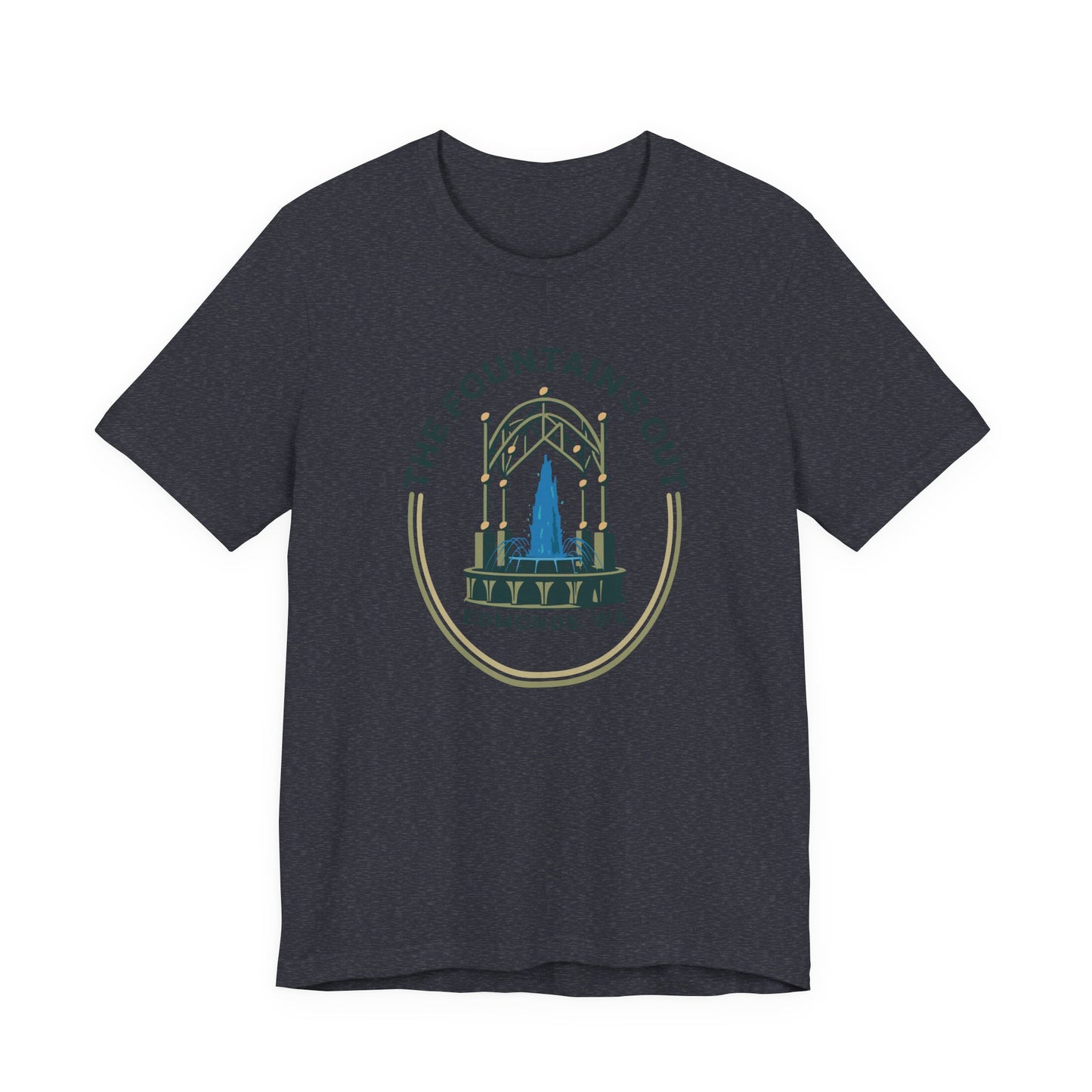 Edmonds Fountains Unisex Tee | Vintage Style Graphic Shirt, Casual Wear, Nature Lover Gift, Travel Souvenir, Summer Fashion