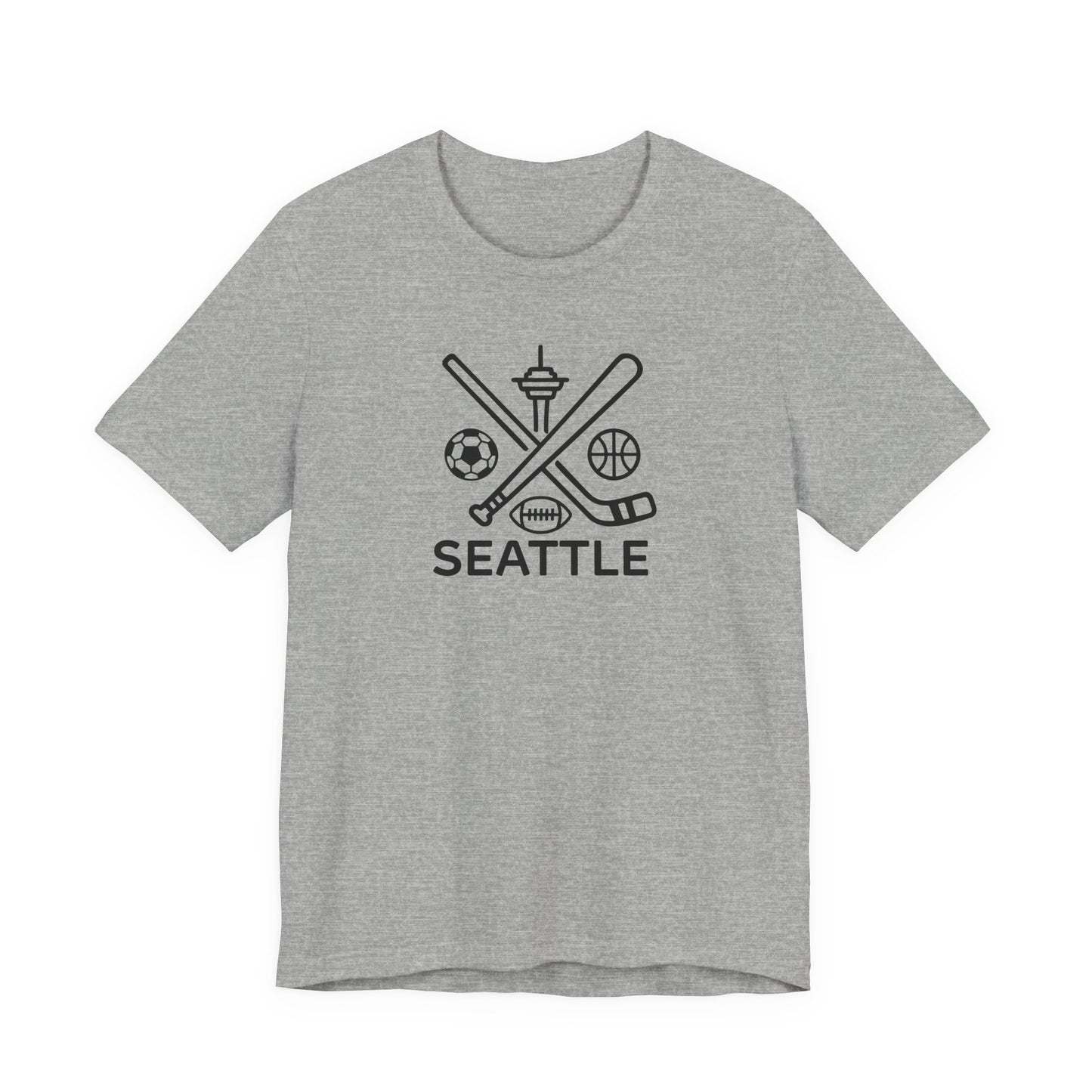 Seattle Sports Unisex Tee, Sports Lover T-Shirt, Seattle Fan Shirt, Athletic Tee, Seattle Washington Tee
