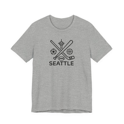 Seattle Sports Unisex Tee, Sports Lover T-Shirt, Seattle Fan Shirt, Athletic Tee, Seattle Washington Tee
