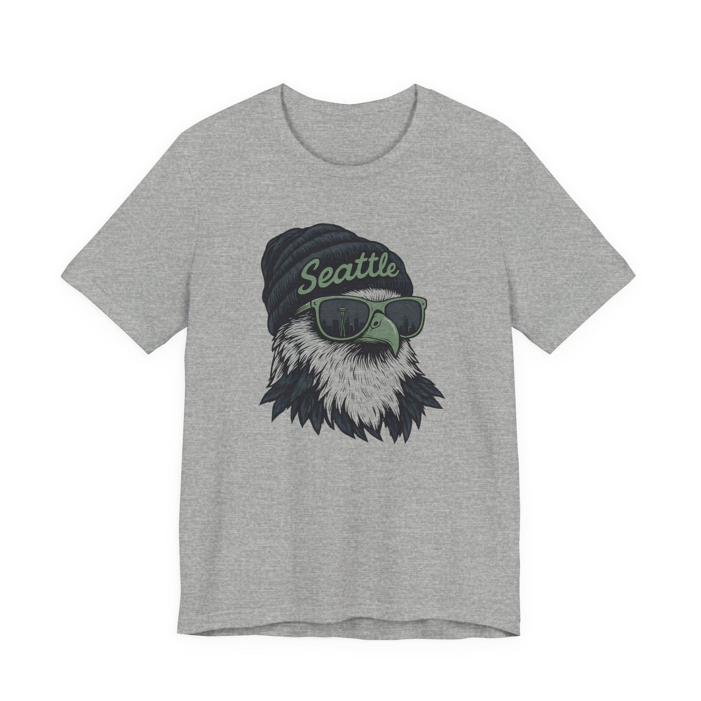 Seattle Eagle Graphic Tee - Cool Unisex Short Sleeve Shirt for Nature Lovers, Stylish Gift for Birthdays, Casual Wear, Summer Outings, [...]