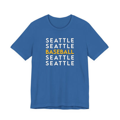 Seattle Baseball PNW Unisex Tee, Short Sleeve Shirt for Men and Women, Sports Fan Gift, Pacific Northwest Apparel, Baseball Team Shirt,