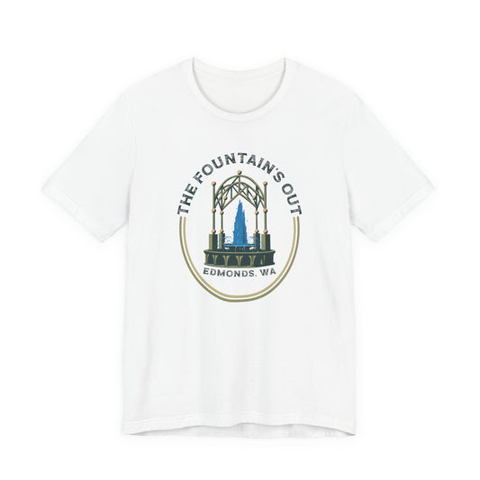 Edmonds Fountains Unisex Tee | Vintage Style Graphic Shirt, Casual Wear, Nature Lover Gift, Travel Souvenir, Summer Fashion