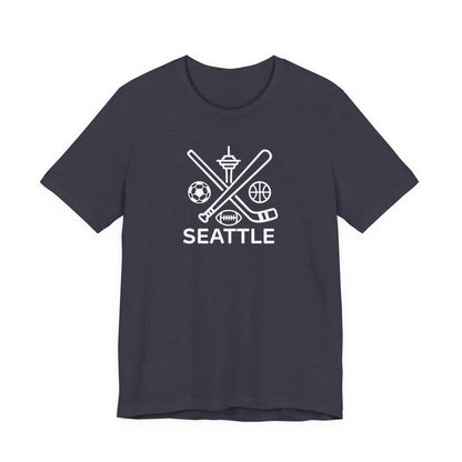 Seattle Sports Unisex Tee, Sports Lover T-Shirt, Seattle Fan Shirt, Athletic Tee, Seattle Washington Tee