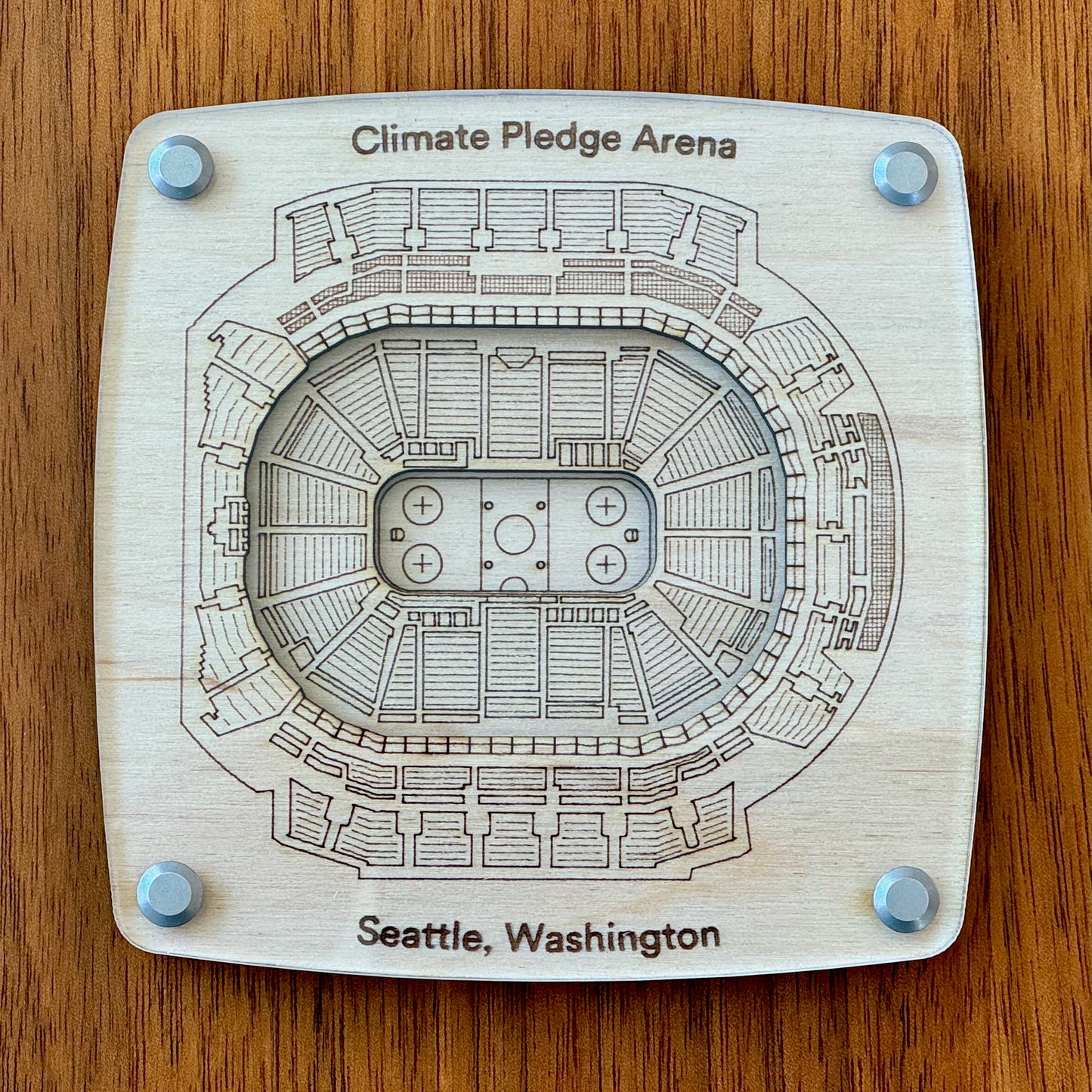 Climate Pledge Arena Coaster - Seattle Kraken